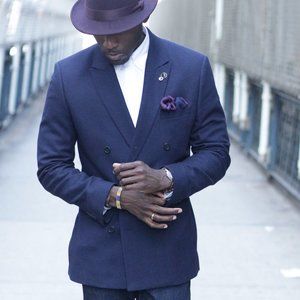 Navy Double Breasted 3 Season H&M Blazer